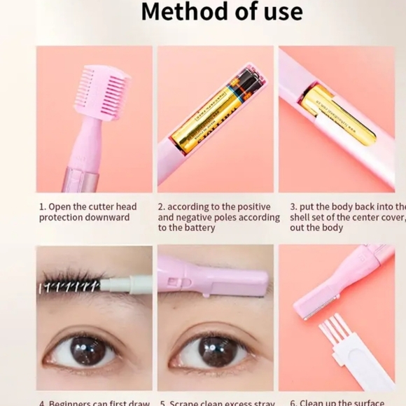 COPY - Electric Brow Trimmer/Sculpting Tool for Precision Hair Removal - Picture 5 of 7